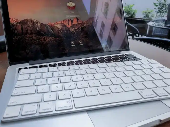 Apple keyboard on MacBook Pro