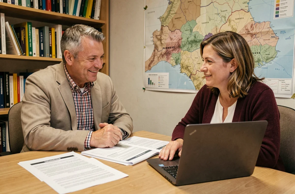 Conseiller informatique de proximité d'INMC Ideation Informatique accompagnant une dirigeante de petite entreprise en Normandie